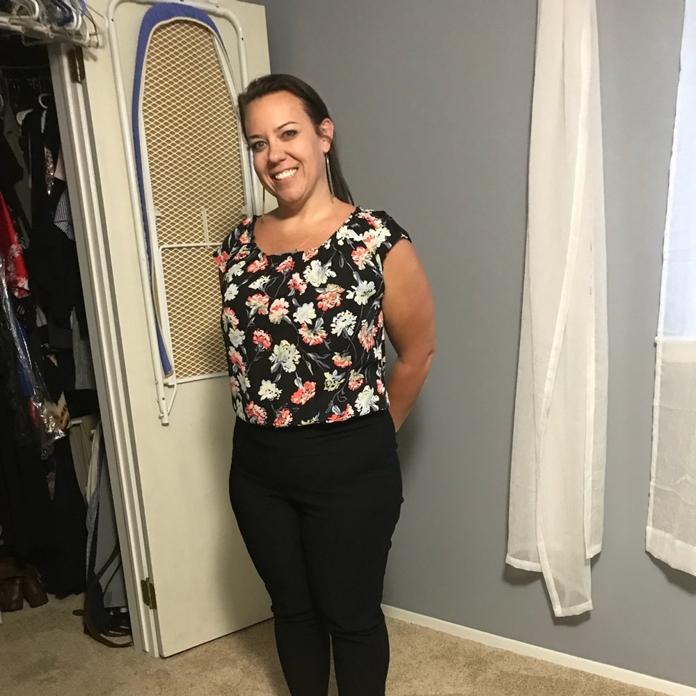 Lauren Conrad floral shirt